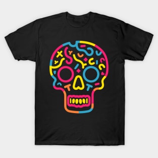 Neon tattooed skull T-Shirt